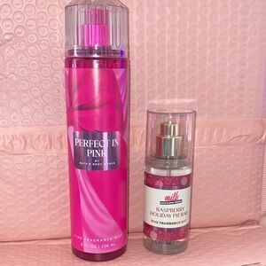 Bath & Body Works Perfect in Pink & Raspberry Holiday Fine Fragrance Mist - Pink
